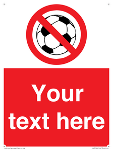 Custom No Ball Games Sign